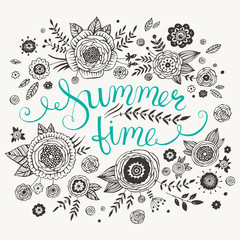 Summer time greeting card