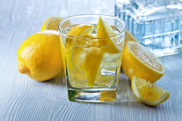 gin with lemon