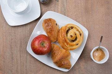 A  Sunny and tasty morning breakfast