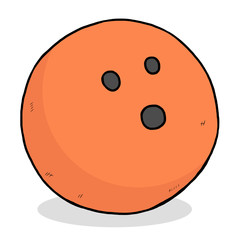 orange bowling ball