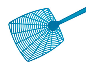 Close view of blue fly swatter