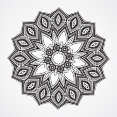 Ethnic Fractal Mandala. 