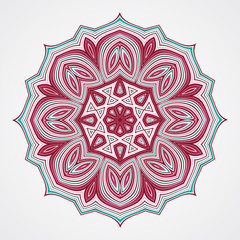 Ethnic Fractal Mandala. 