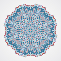 Ethnic Fractal Mandala. 