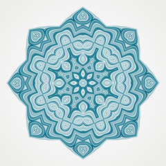 Ethnic Fractal Mandala. 