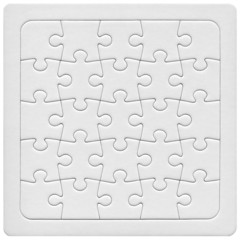 Fototapeta premium White puzzle