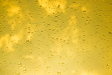 Gold water drops