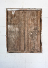 Old wooden window