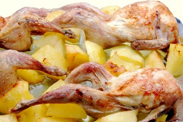 arrosto di quaglie con patate