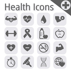vector black fitness and health icon