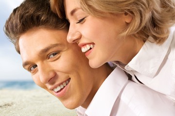 Heterosexual Couple, Love, Cheerful.