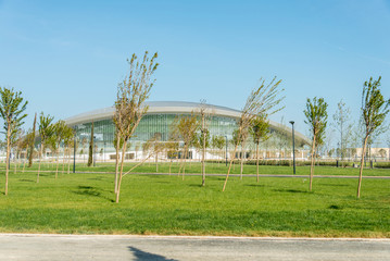 BAKU - MAY 10, 2015: Baku Aquatics center on May 10 in BAKU, Aze