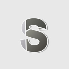 Abstract icon based on the letter s