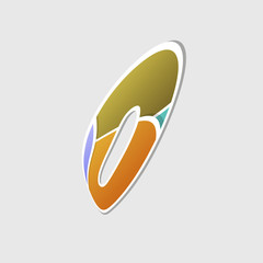 Abstract icon based on the number 0