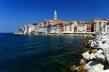 Naklejka premium Old town of Rovinj on Istrian peninsula, Croatia