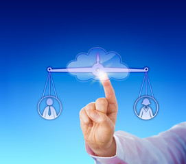 Assessing A Female And A Male Worker In The Cloud