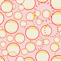 seamless background with bubble blower