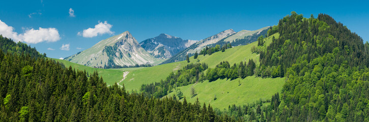 Fototapeta na wymiar Mountain Scenery in the Bavarian Alps