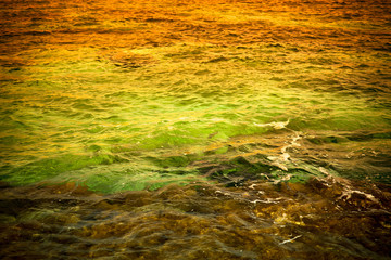 Endless blue sea. Beautiful nature. Toned