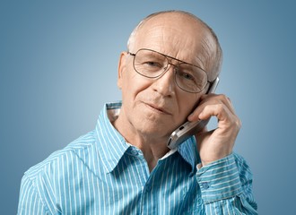 Telephone, Senior Adult, On The Phone.