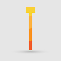 Abstract icon based on the letter t