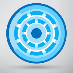 Cyber eye symbol icon