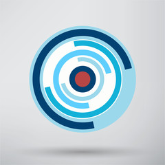 Cyber eye symbol icon