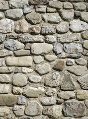 Old stone wall closeup