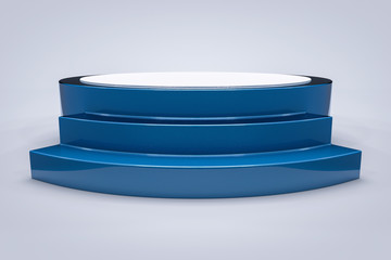 3D podium or stage background. Victory or success concept.