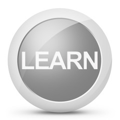 Icona learn pulsante grigio