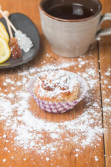 muffins with oatmeal and walnuts