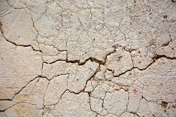 Wall background with fissure as a background