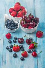 Berries mix in bowl