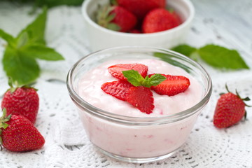 Strawberry yogurt