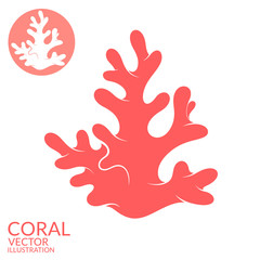 Naklejka premium Coral