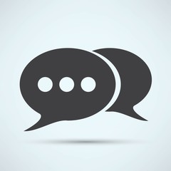 retro style bubble speech icon