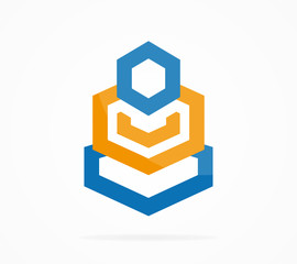 Meditation and buddhism vector logo