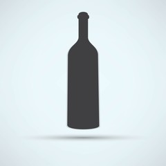 A bottle of wine and a glass icon