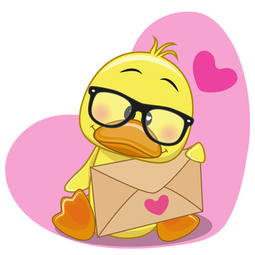 Duck with envelope