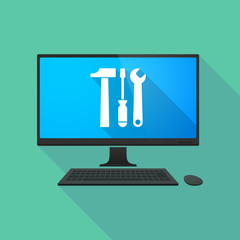 Personal computer with a tool set