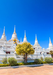 Pagoda at Wat Asokaram in Thailand