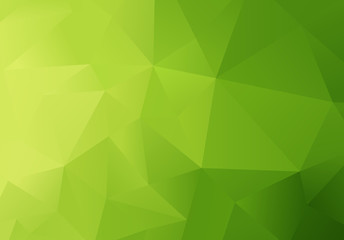 Abstract Low Poly Geometric Green 3D Background	