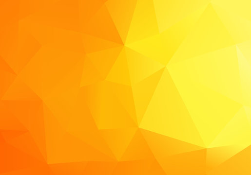 Abstract Low Poly Yellow Background 