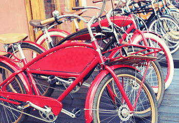Fototapeta na wymiar urban retro bicycle