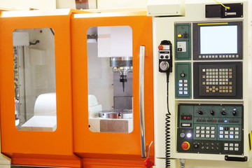 The image of metal-working machine