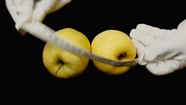 Apples measuring tape metaphor