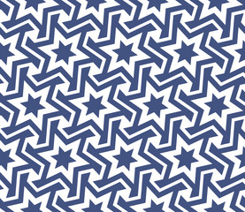 Geometric abstract seamless pattern background. Oriental, asian,