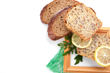 Different bread. Food background.