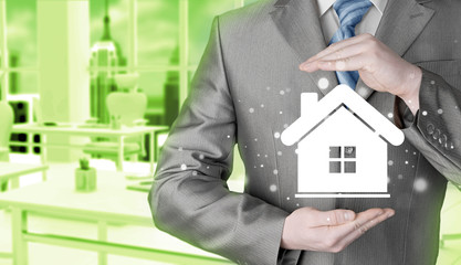 Home insurance concept.
