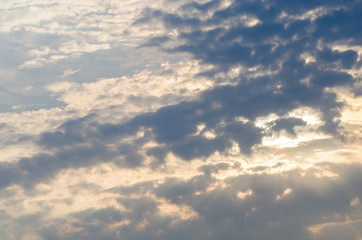blue sky with clouds
